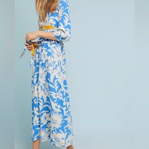 Maeve Anthropologie belted kimono dress in size 10